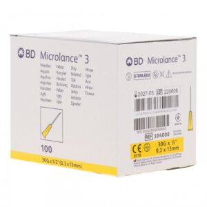 BD MICROLANCE NEEDLE 30 G 1/2" (304000)