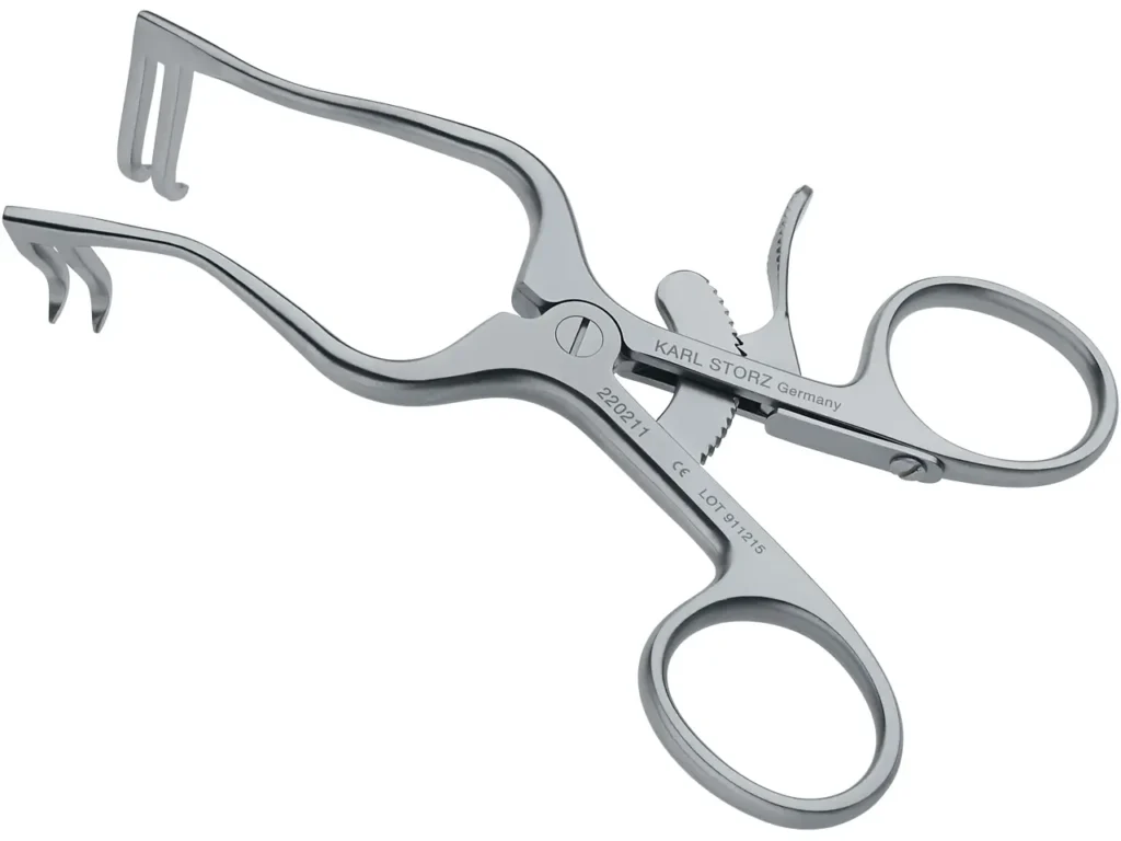 Karl Storz Retractor, 2 x 2 Prongs, 11 cm