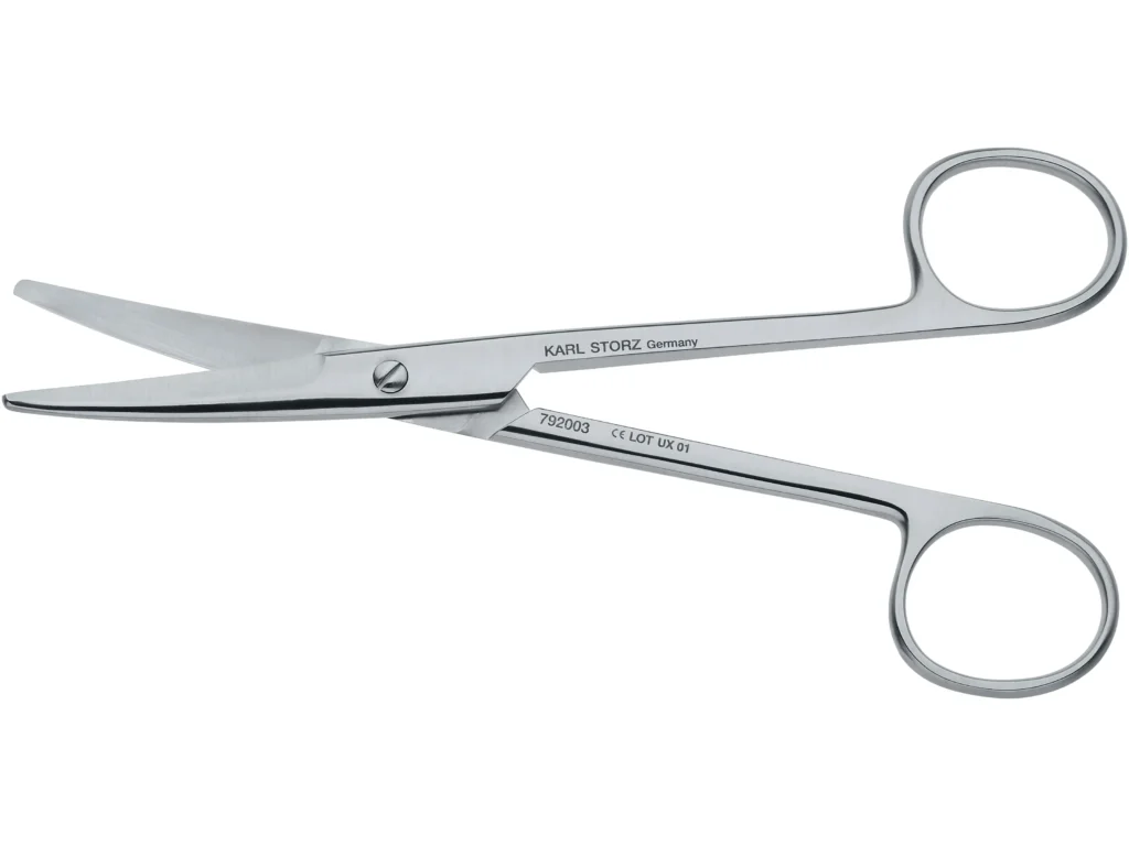 Karl Storz Scissors, Curved, 15 cm