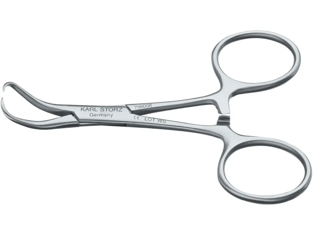 Karl Storz Towel Forceps, Serrated, 9.5 cm