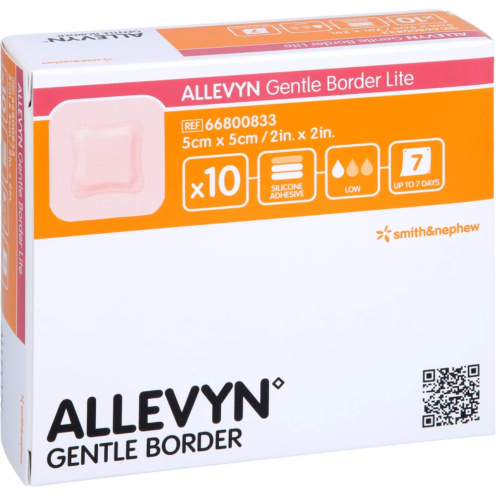 Smith & Nephew ALLEVYN GENTLE BORDER LITE 5CMx5CM