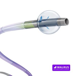 WALRUS Balloon guidecatheter 8F, straight, 90cm, 0.035"-0.038"